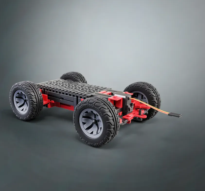 fischertechnik Maker Kit Car, Auto-Chassis-Bausatz für Maker (ohne Controller)
