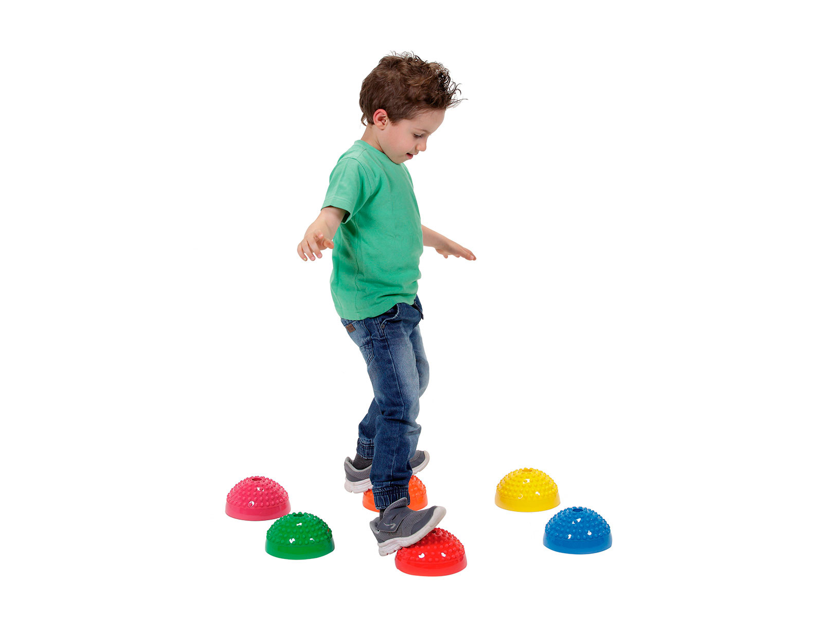Halbkugeln Gymnic Multiactive Stone, 6er-Set, farblich sortiert