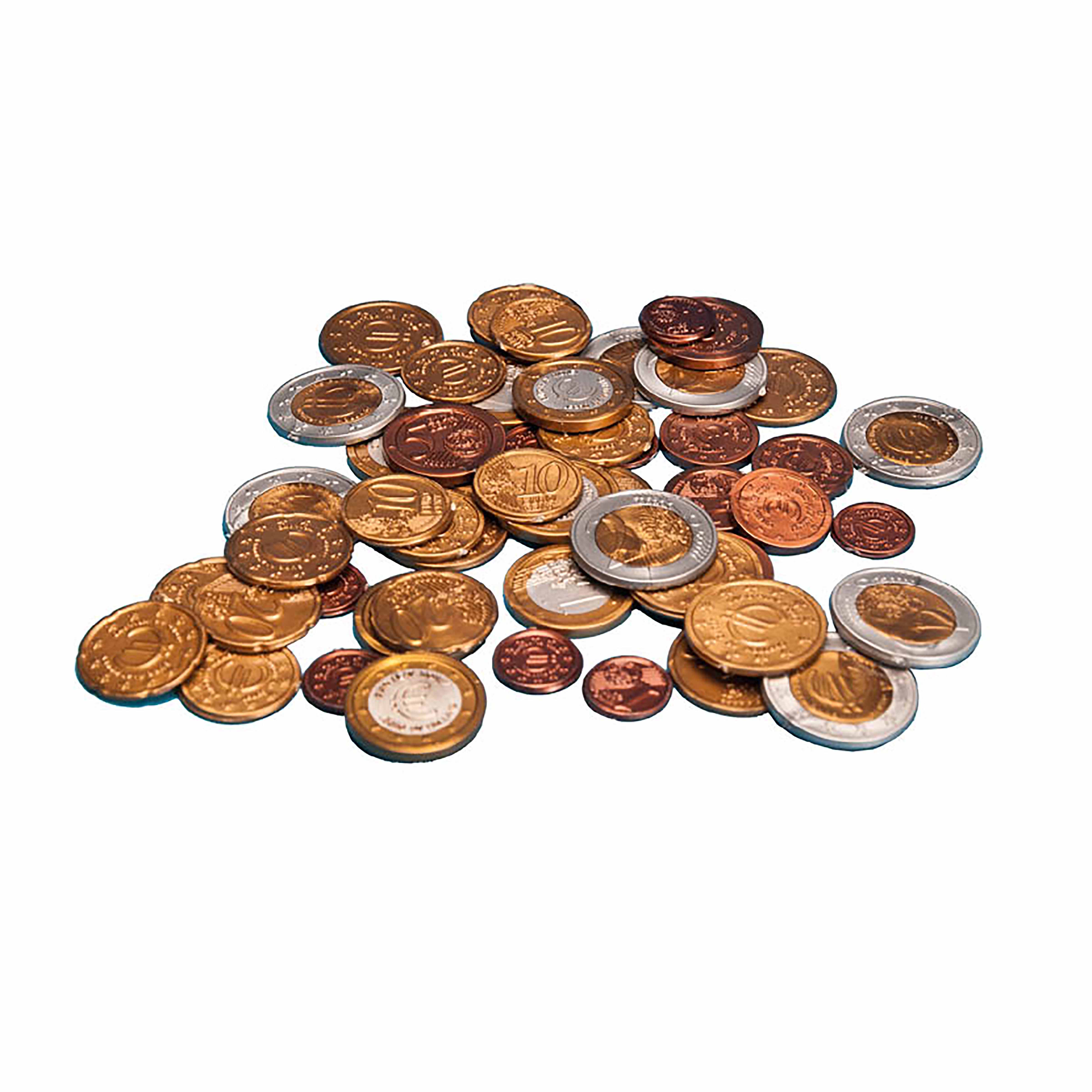Euro-Spielgeld Münzen-Set, 80 Stück, waschbar
