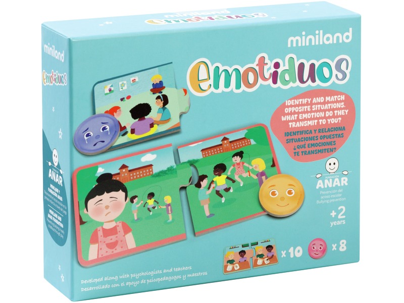Duo-Puzzles Emotionen, Szenen und Gefühle zuordnen, 10 Puzzles, ab 2 Jahren