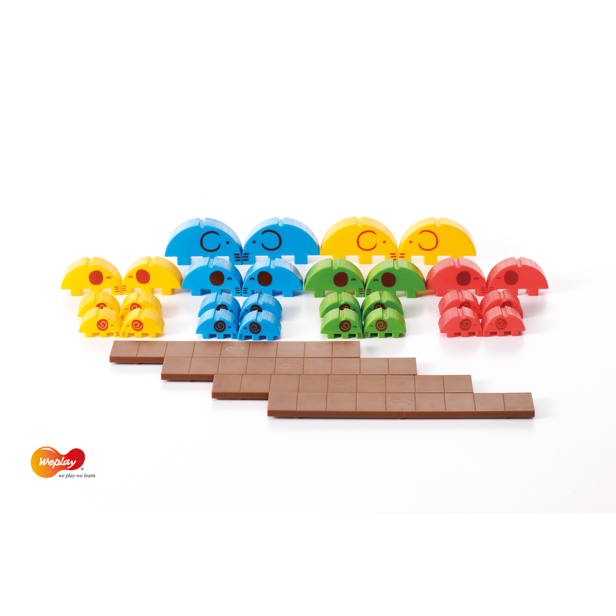 Jumbo Circus Balancierspiel, 28 Elefanten, 4 Bretter, ab 1,5 Jahre