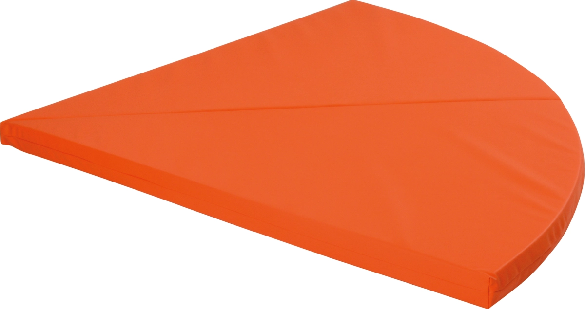 Bodenpolster Viertelkreis klappbar, rot, Stoff, Kindergarten, SL 160 cm
