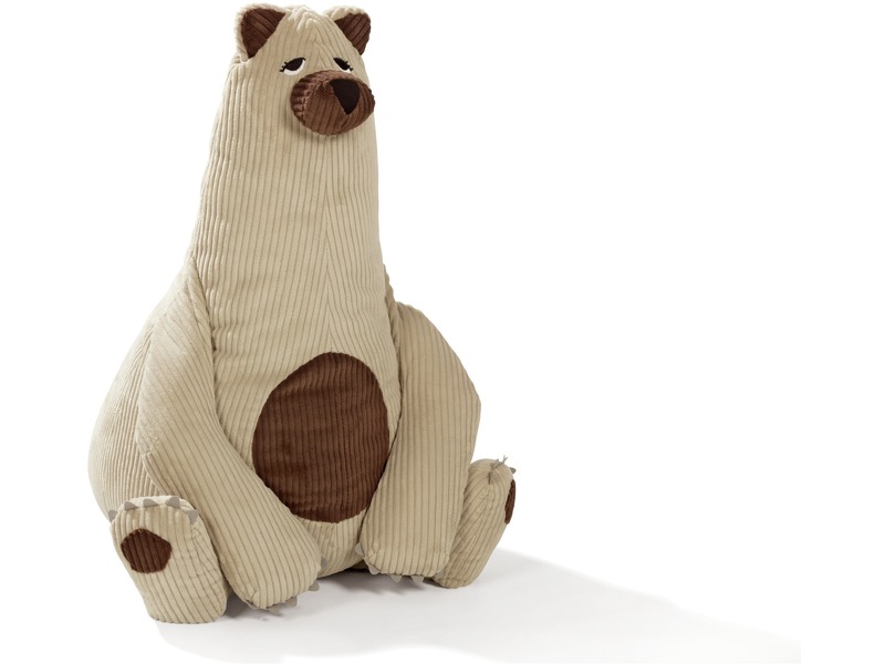 Beschwertes Plüschtier Ted der Bär zur Beruhigung, ab 0 Jahren, hellgrau