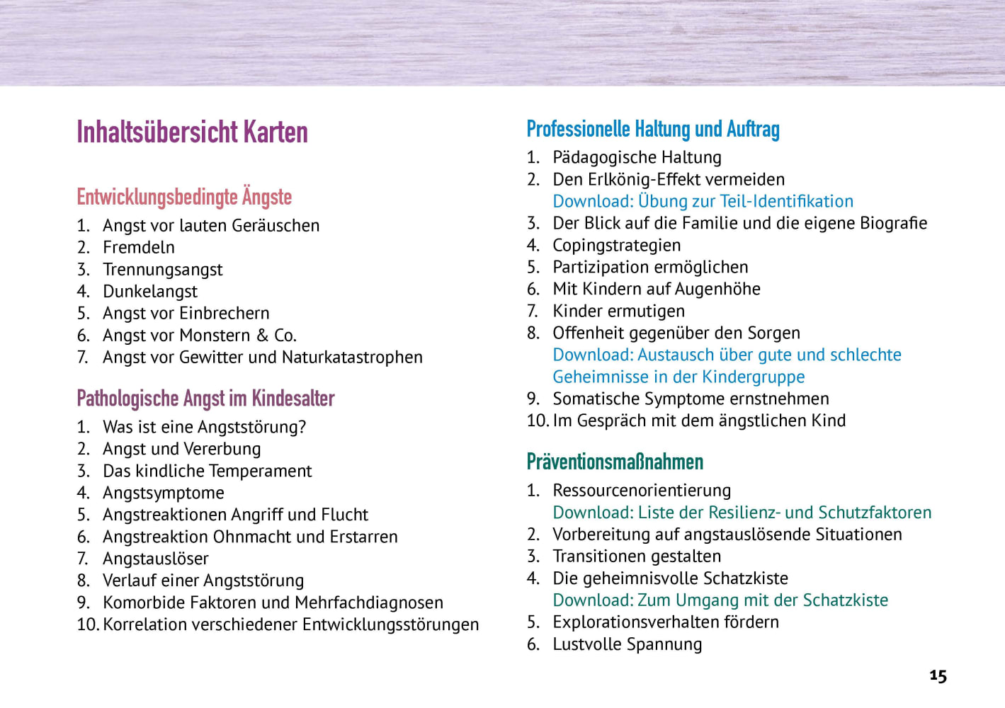 Kinderängste wahrnehmen, verstehen und begleiten in der Kita, 48 Bildkarten