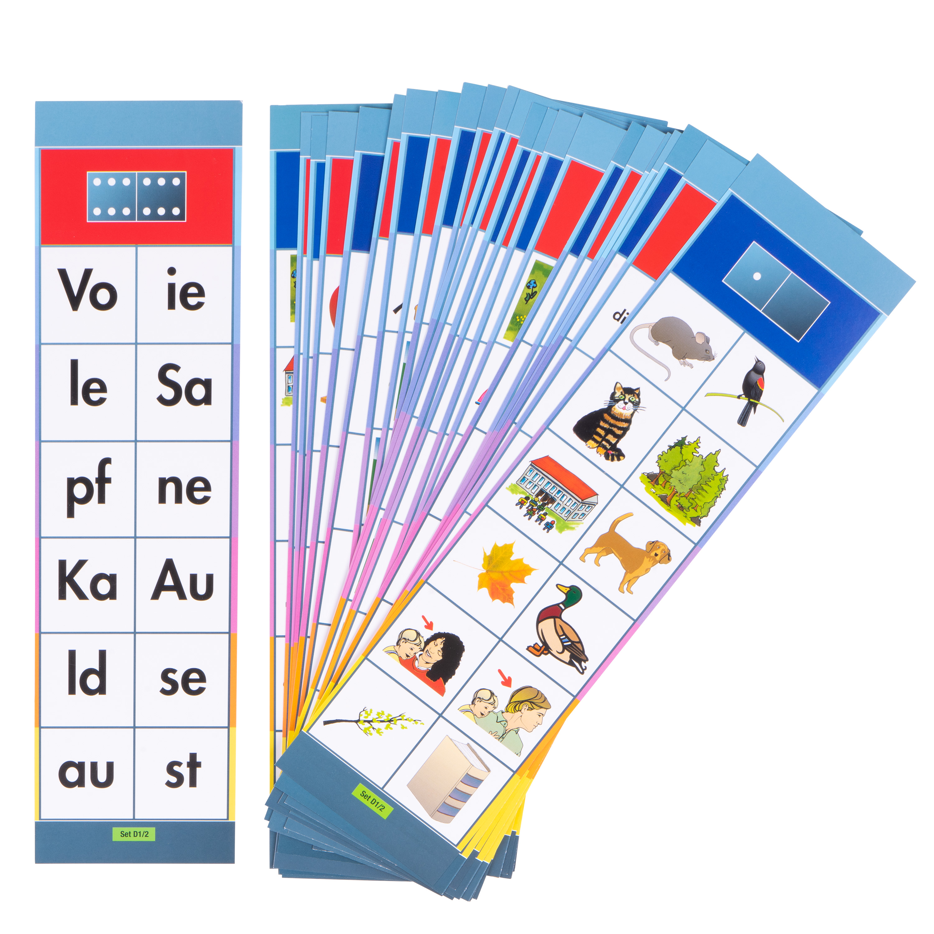 Lernkarten, Flocards Grundschule, Deutsch D2, Grundwortschatz, 24-teilig
