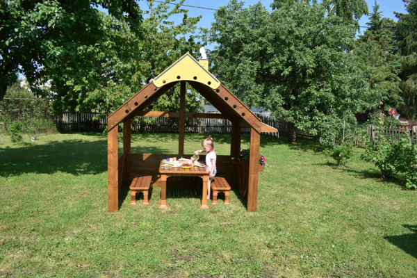Offenes Spielhaus, groß, ohne Boden, aus Holz, Outdoor