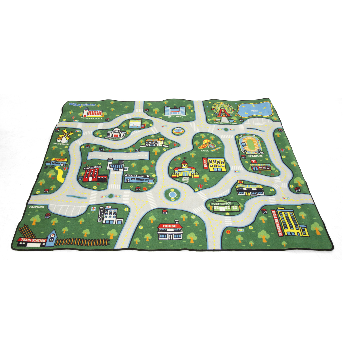 Spielteppich, Stadt, rechteckig, 240x200 cm