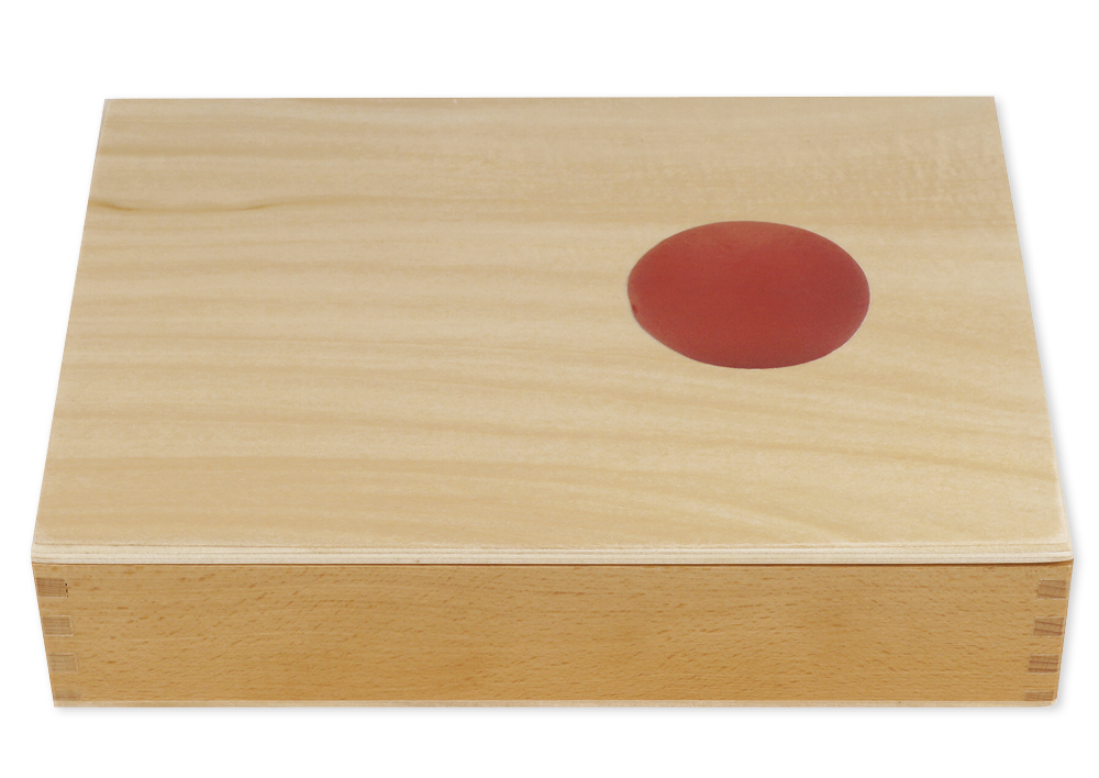 Montessori Sonnensystem aus Holz, 8 Planeten, in Holzbox