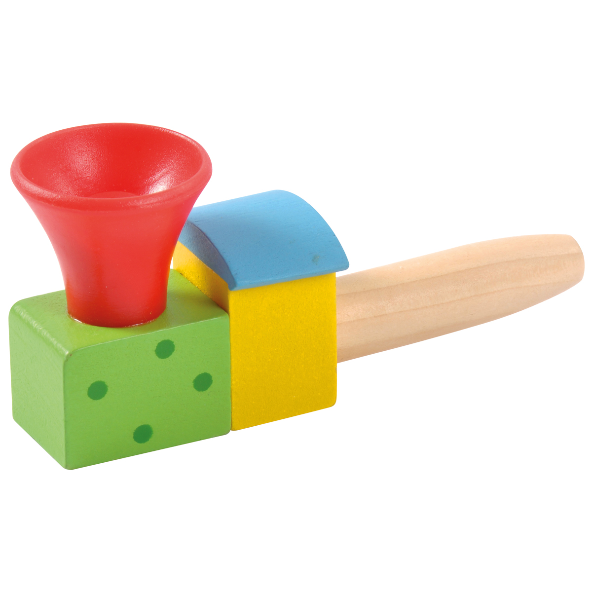 Blasespiel Lokomotive bunt, Ball Ø 3,5 cm, Mundmotorik Training, ab 3 Jahren