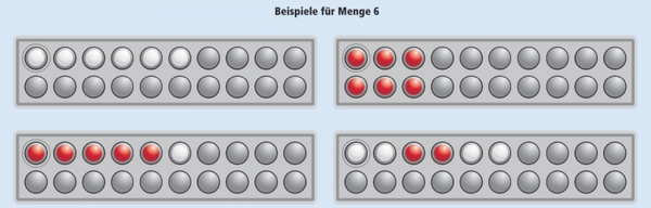 Zähl- und Rechenrahmen, ABACO 20 ohne Zahlen, Modell A 10/10 Kugeln, rot/weiß, 4-7 Jahre