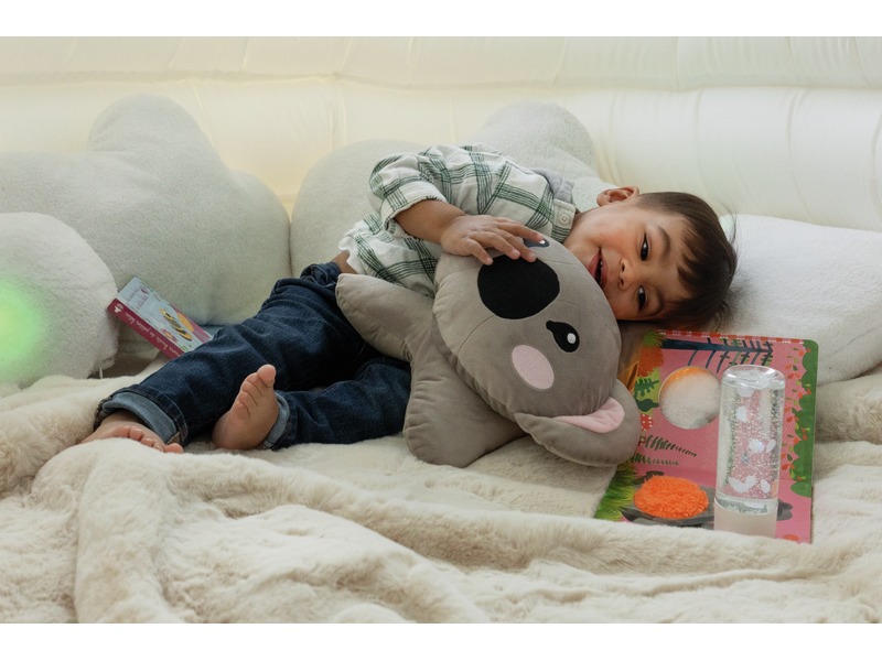 Beschwertes Plüschtier Koala für ruhige Momente, 1 kg, ab 1 Jahr, grau