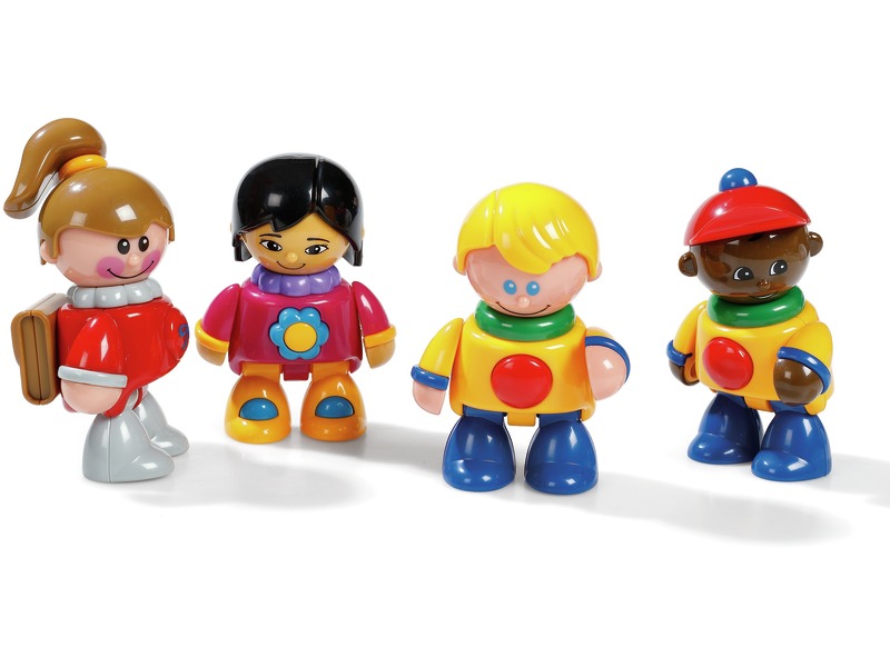Spielfiguren Schulfreunde für das Rollenspiel, 4 Figuren, ab 1 Jahr