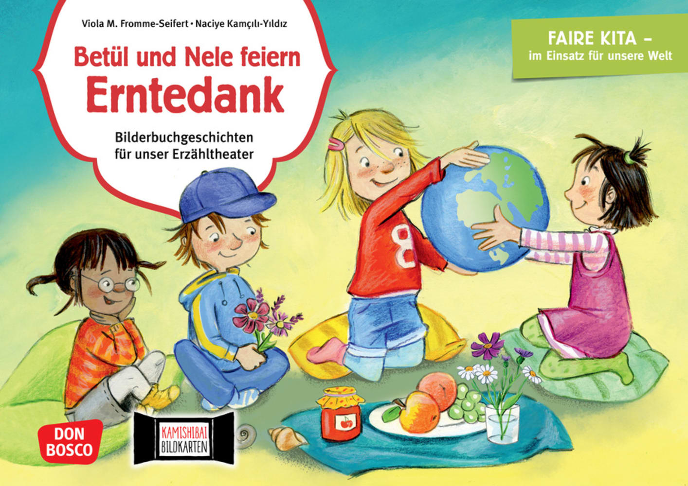 Kamishibai Bildkartenset - Betül und Nele feiern Erntedank, 4-7 Jahre