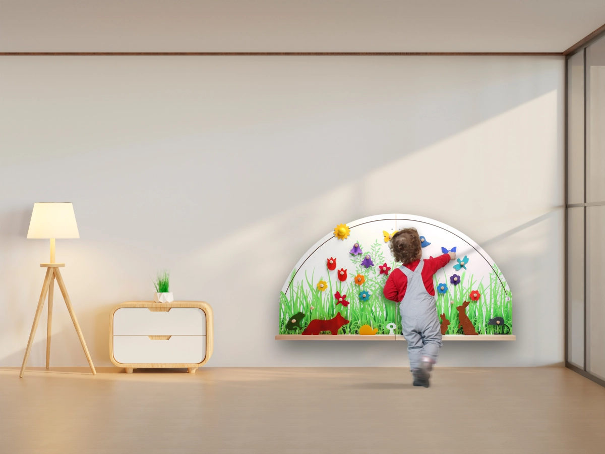 Wandspiel Krabbelwiese - 3-teilig, aus MDF, ab 24 Monaten