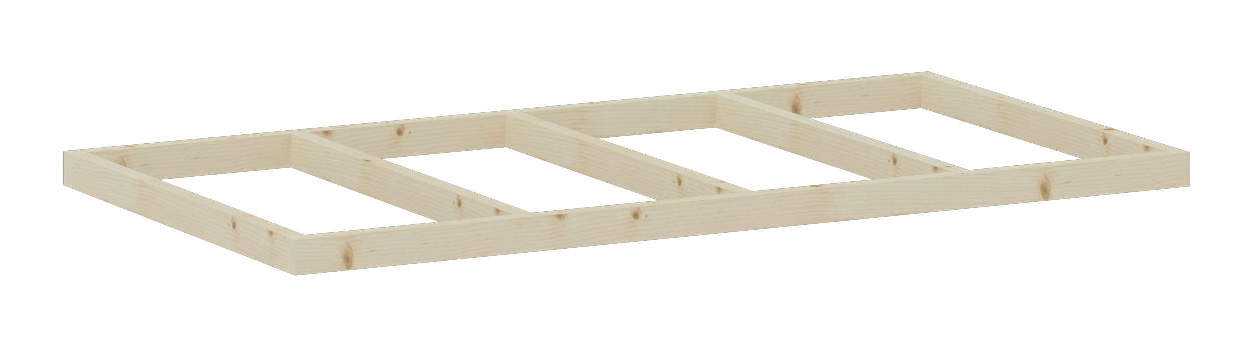 Lernwabe® Karton: Holz-Sockel für eine Halbe Wabe