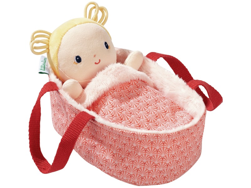 Babypuppe Anne mit Tragetasche und Decke, Stoffpuppe, ab 1 Jahr