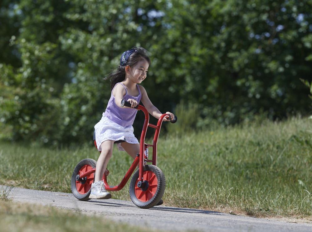 Winther Laufrad mit zwei Rädern und tiefem Einstieg, BikeRunner, rot, 4-7 Jahre, VIKING Kinderfahrzeug