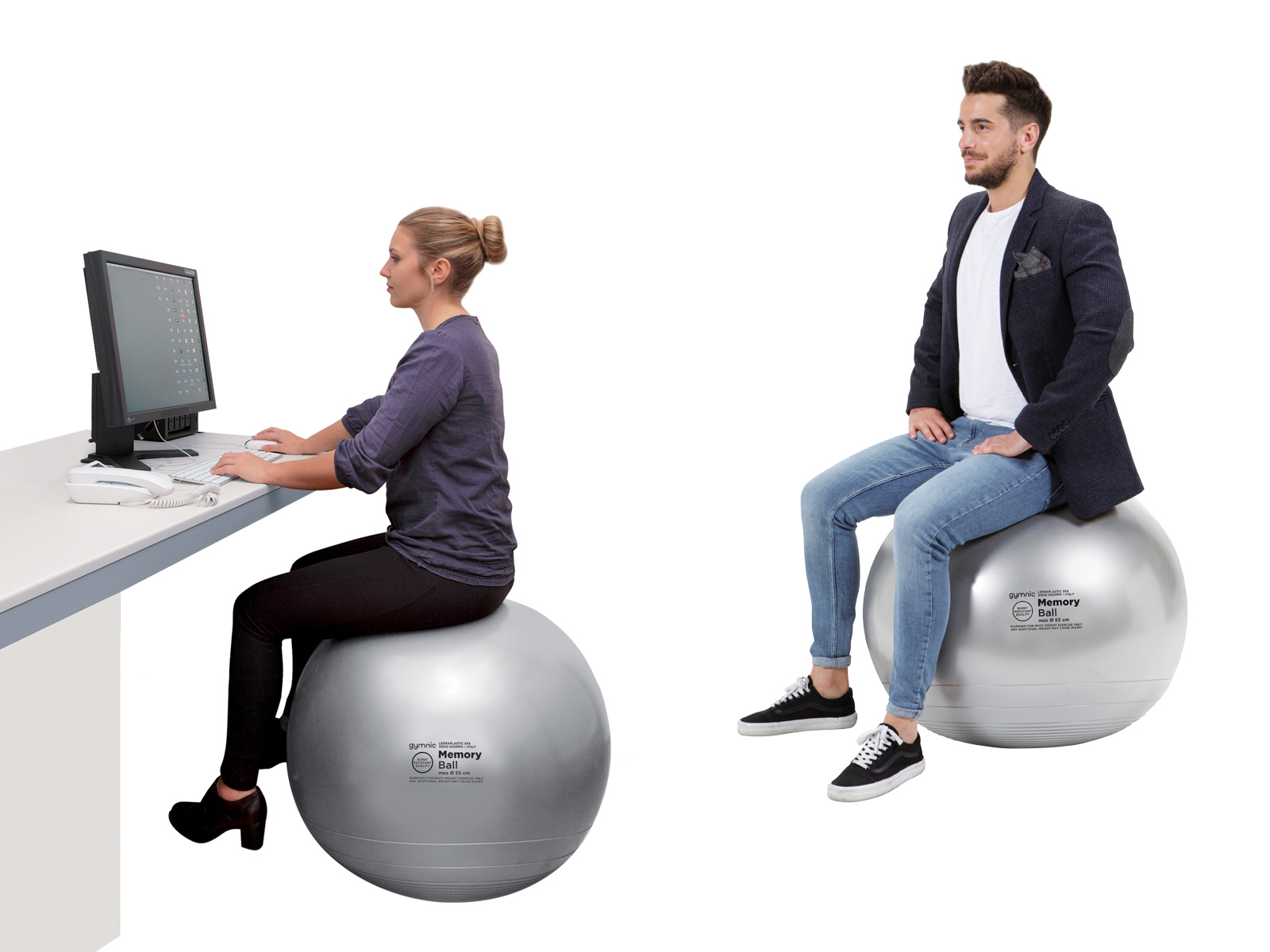 Memory Ball 65cm, grau