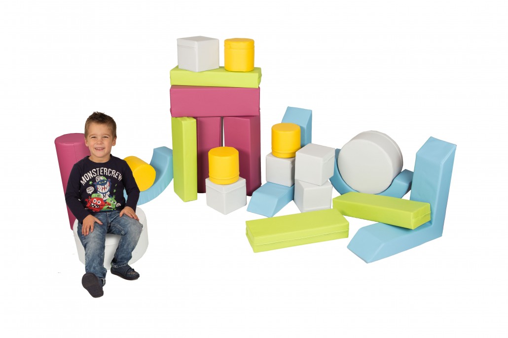 23-teiliger Bausteinsatz Kunstleder MINI, ab 1 Jahr