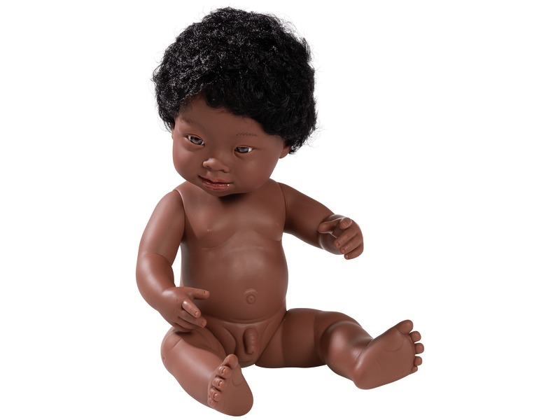 Inklusive Puppe Robin mit Downsyndrom und Kleidung, 38 cm, ab 1 Jahr