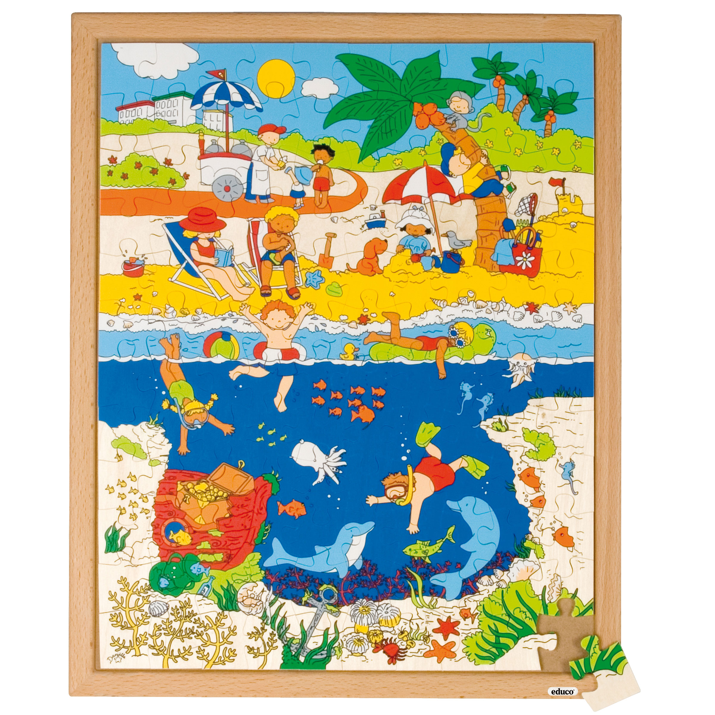 Puzzle Oben und Unten - Das Meer, 120 Teile, ab 5 Jahre