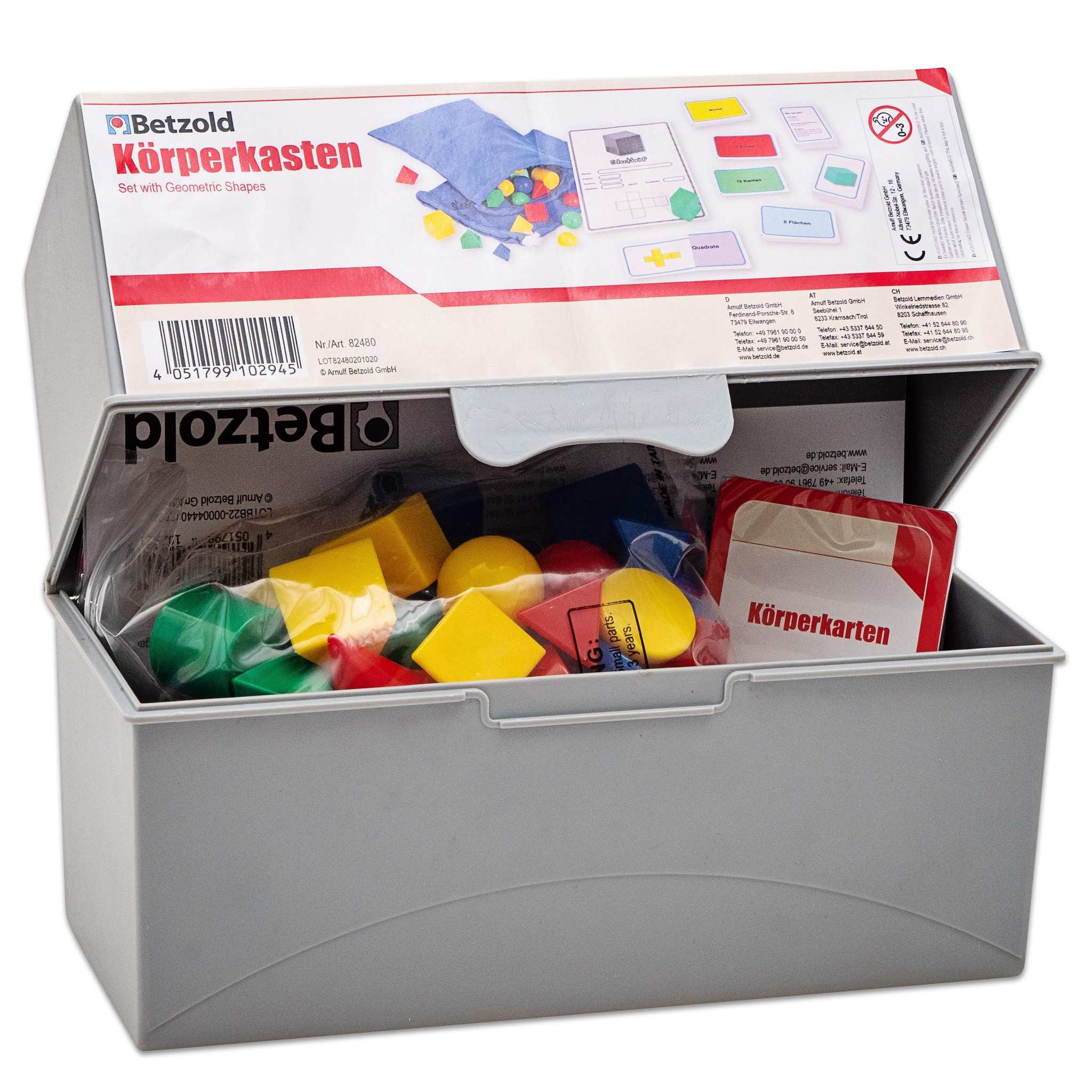 Körperkasten, geometrisches Übungsmaterial, 8-13 Jahre