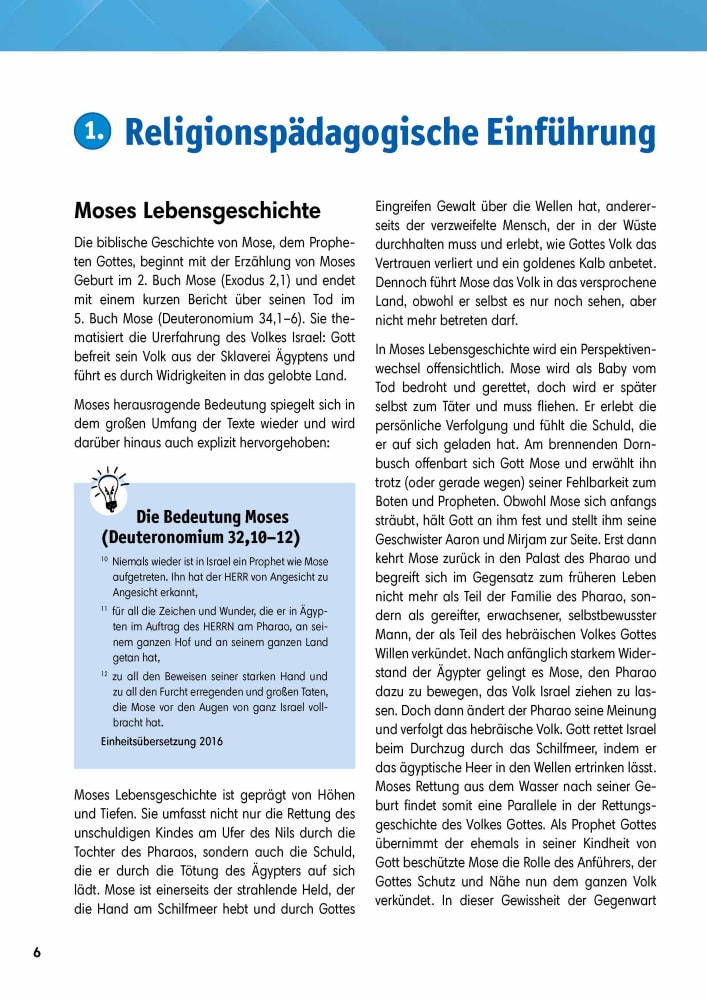 Arbeitsmaterial Grundschule. Stationenlernen Religion: Mose, Prophet Gottes, Sammelmappe