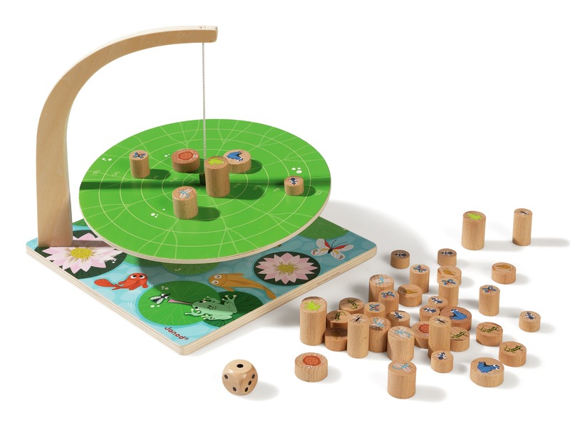 Geschicklichkeitsspiel Waterlily Challenge, 42 Spielfiguren, ab 6 Jahren
