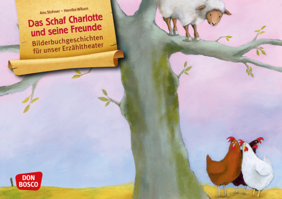 Kamishibai Bildkartenset - Kami Das Schaf Charlotte und seine Freunde, ab 3 Jahre