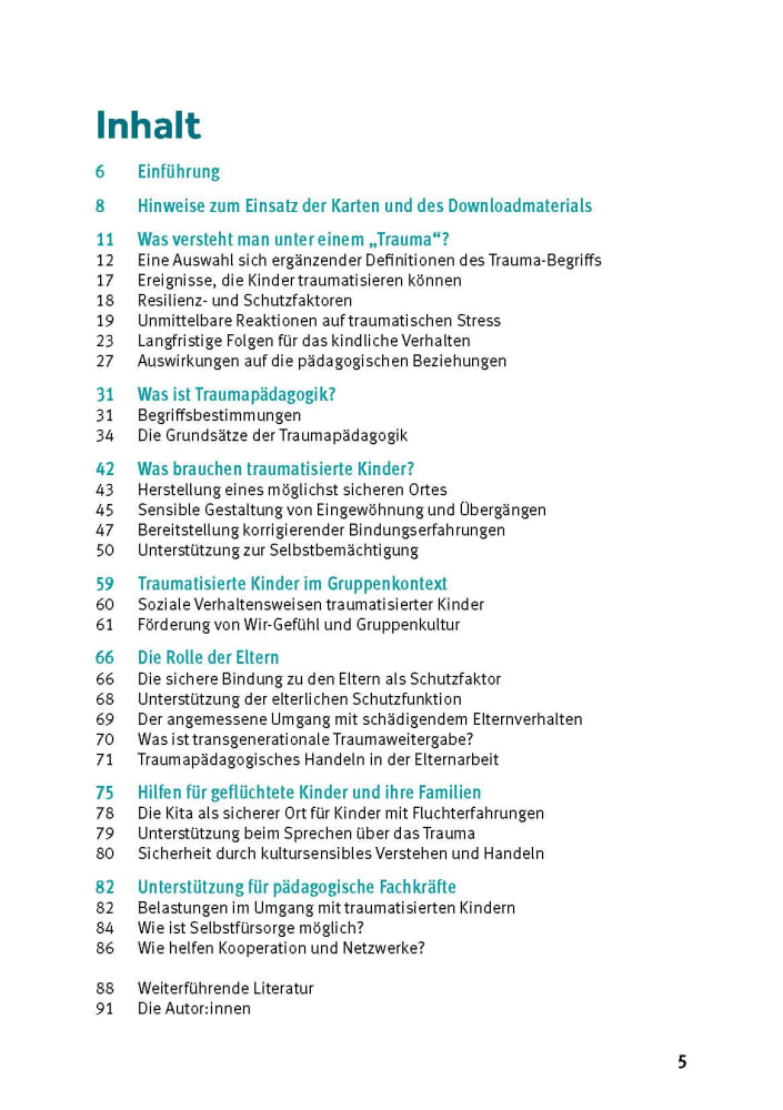 Traumapädagogik: Kita-Kinder sensibel begleiten, Buch und Bildkarten