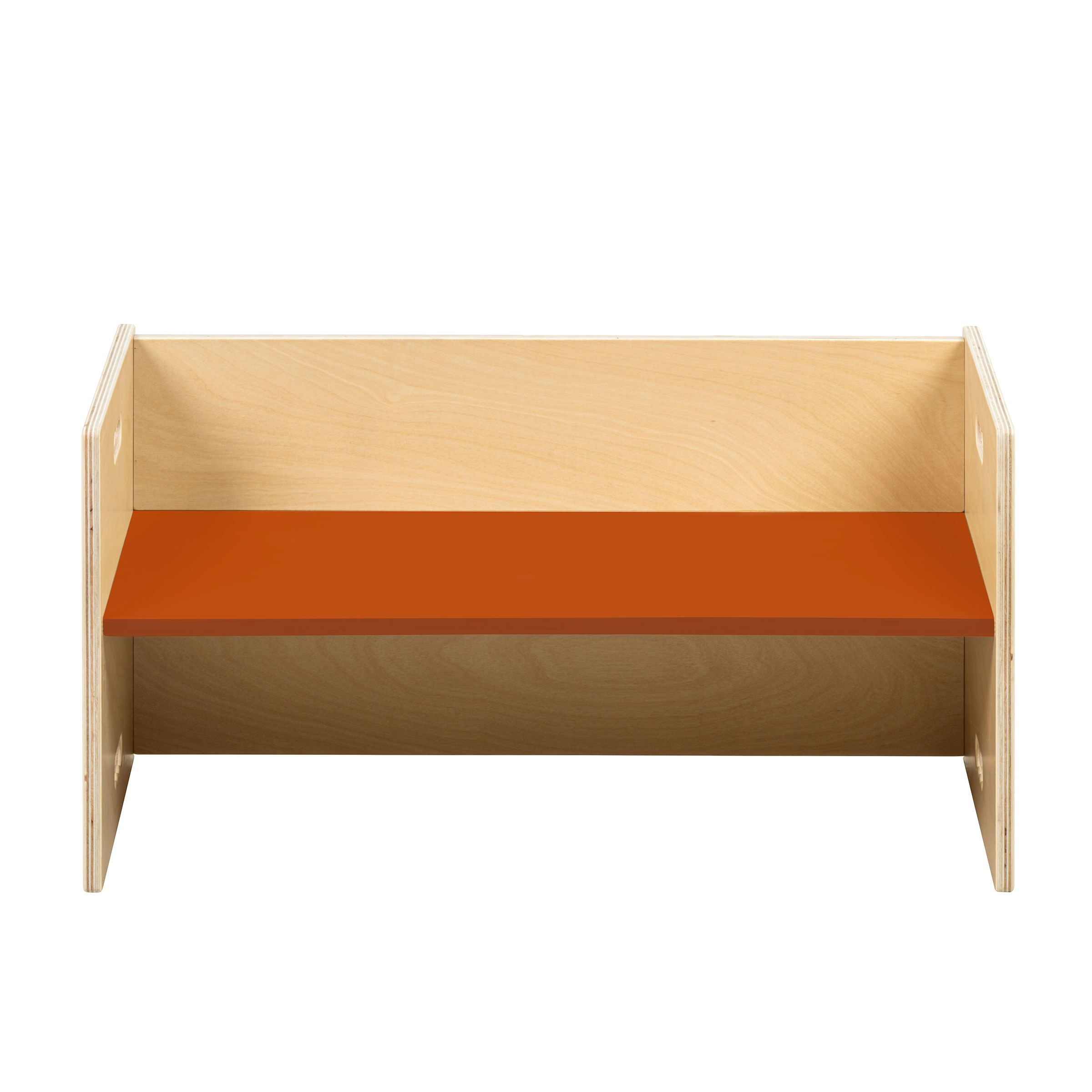 Kubenbank 72 x 36 cm, Indischrot – Sitzbank und Tisch