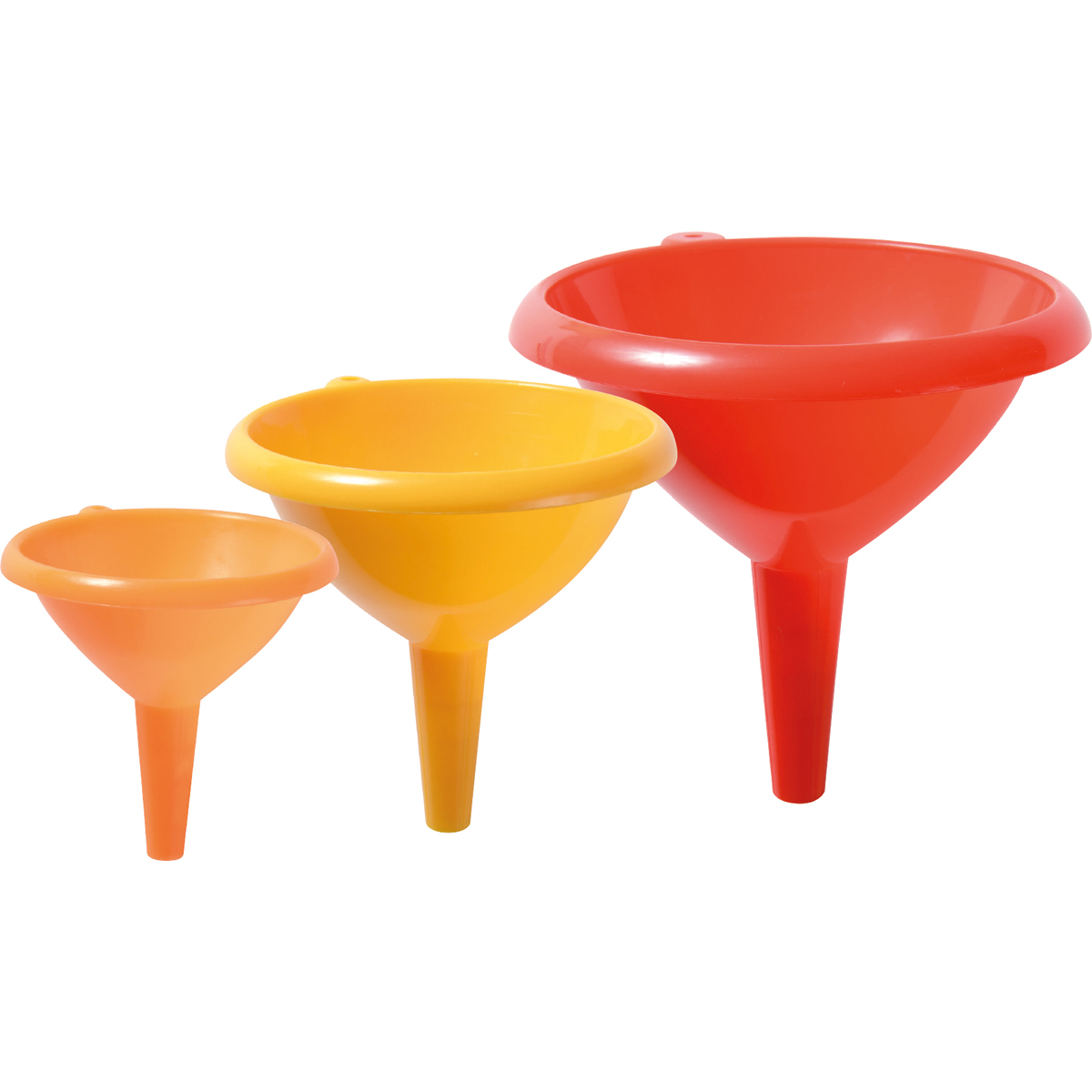 Trichter 3er Set, Ø 12 cm 10 cm 8 cm, verschiedene Größen