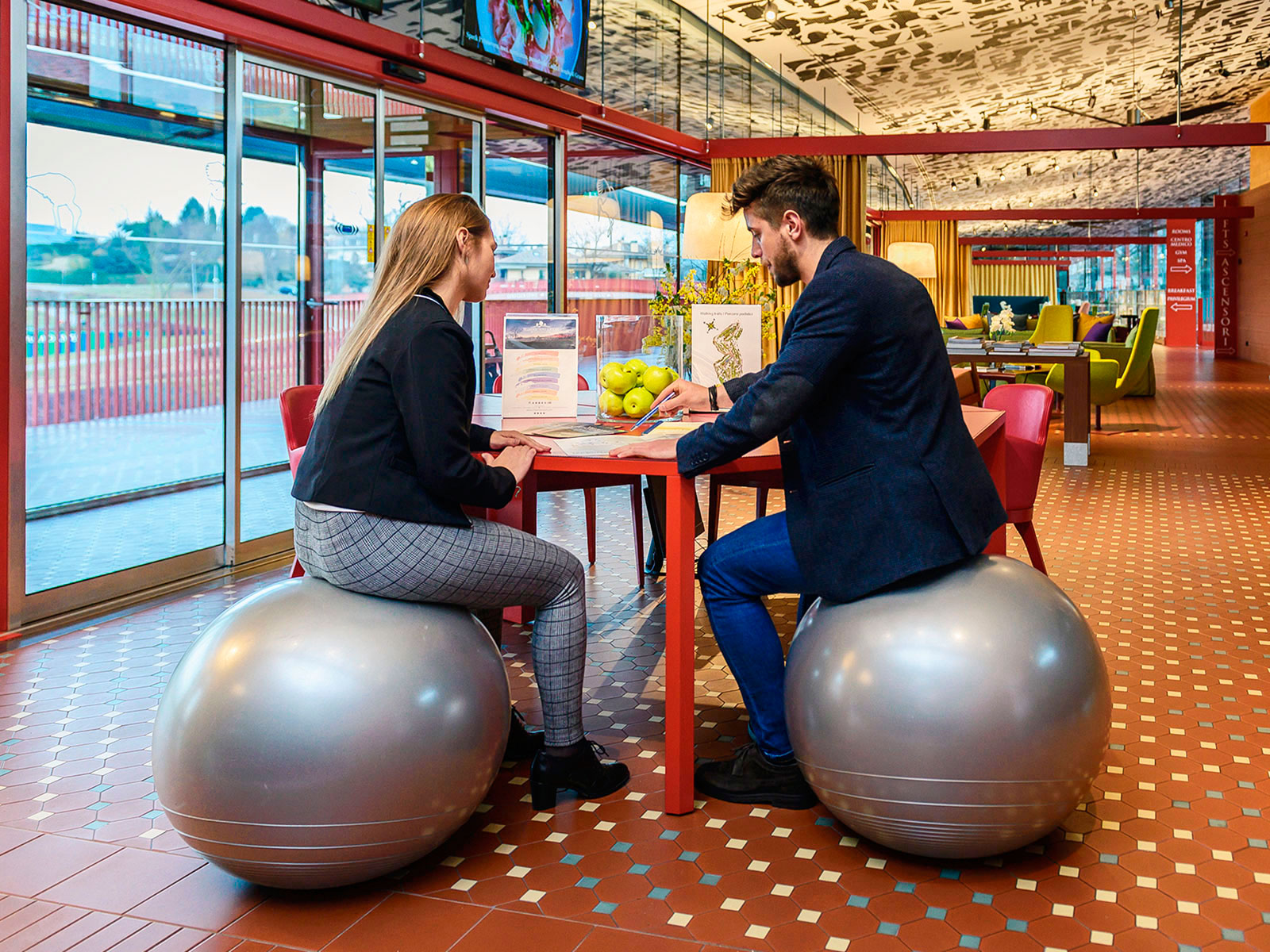 Gymnastikball Gymnic Memory Ball, Ø 55 cm, BRQ, grau