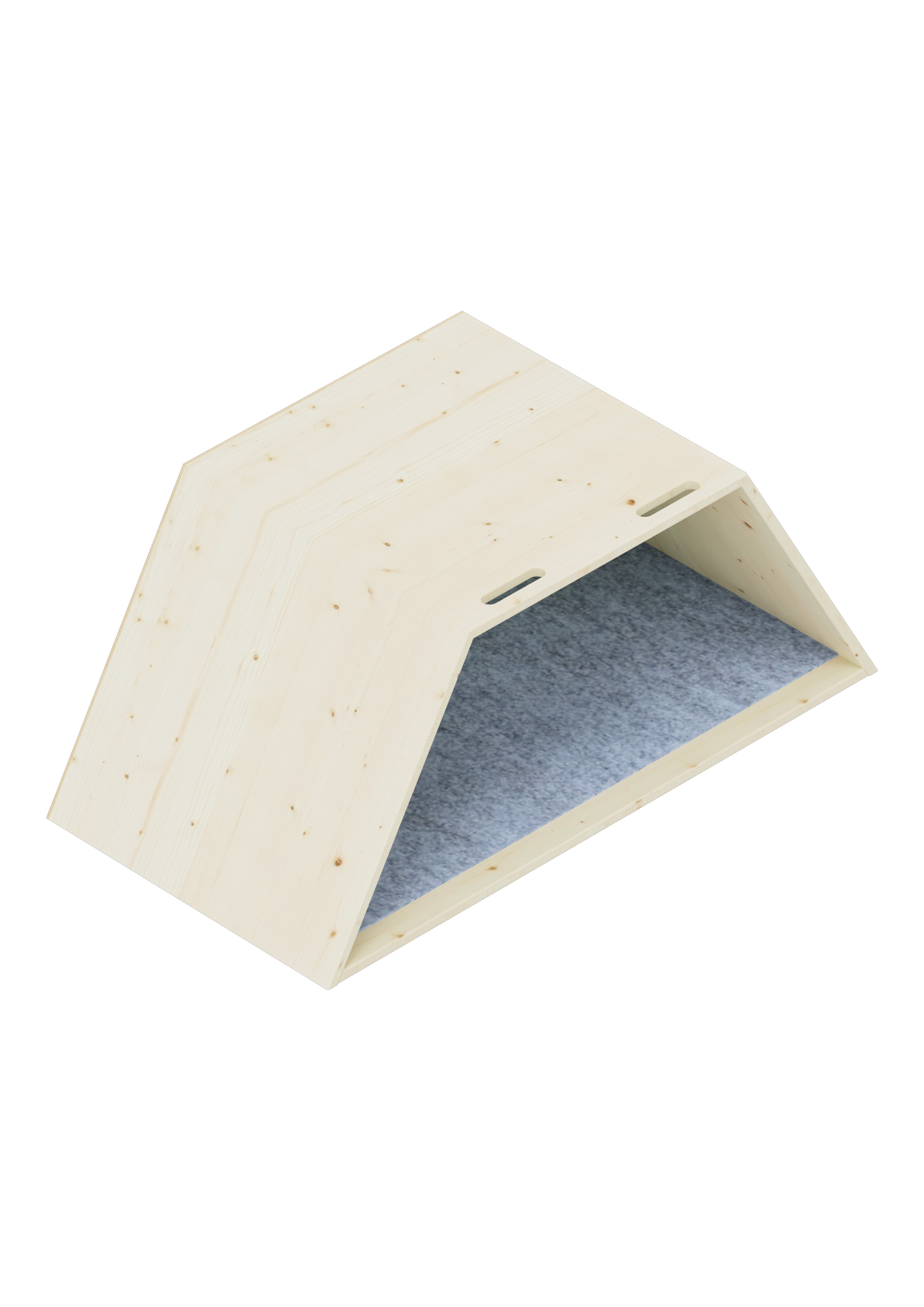 Lernwabe® Flip Halbe Wabe Größe M, Boden hellblau, Rückwand hellgrün