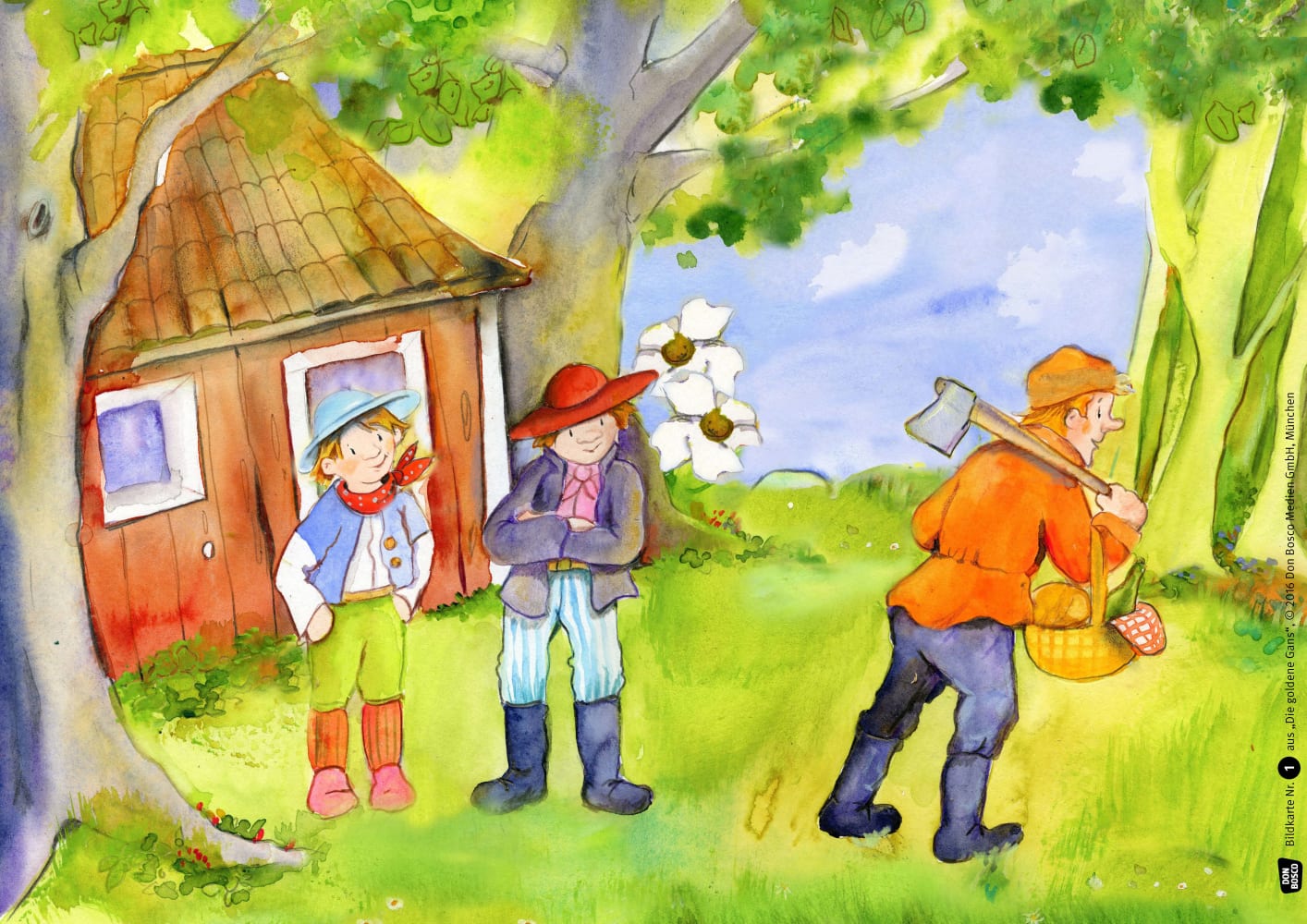 Kamishibai Bildkartenset - Die goldene Gans, 3-8 Jahre