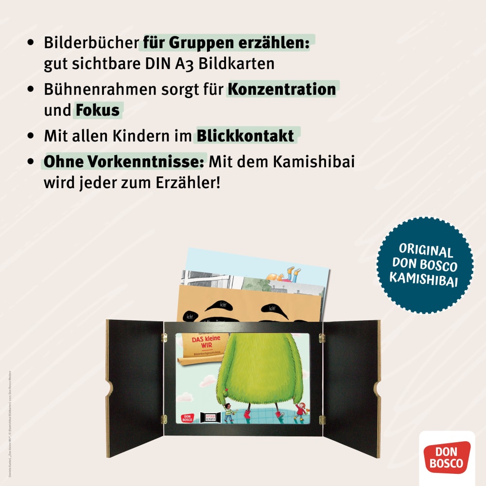 Kamishibai Bildkartenset - Auf dem Bauernhof mit Emma und Paul