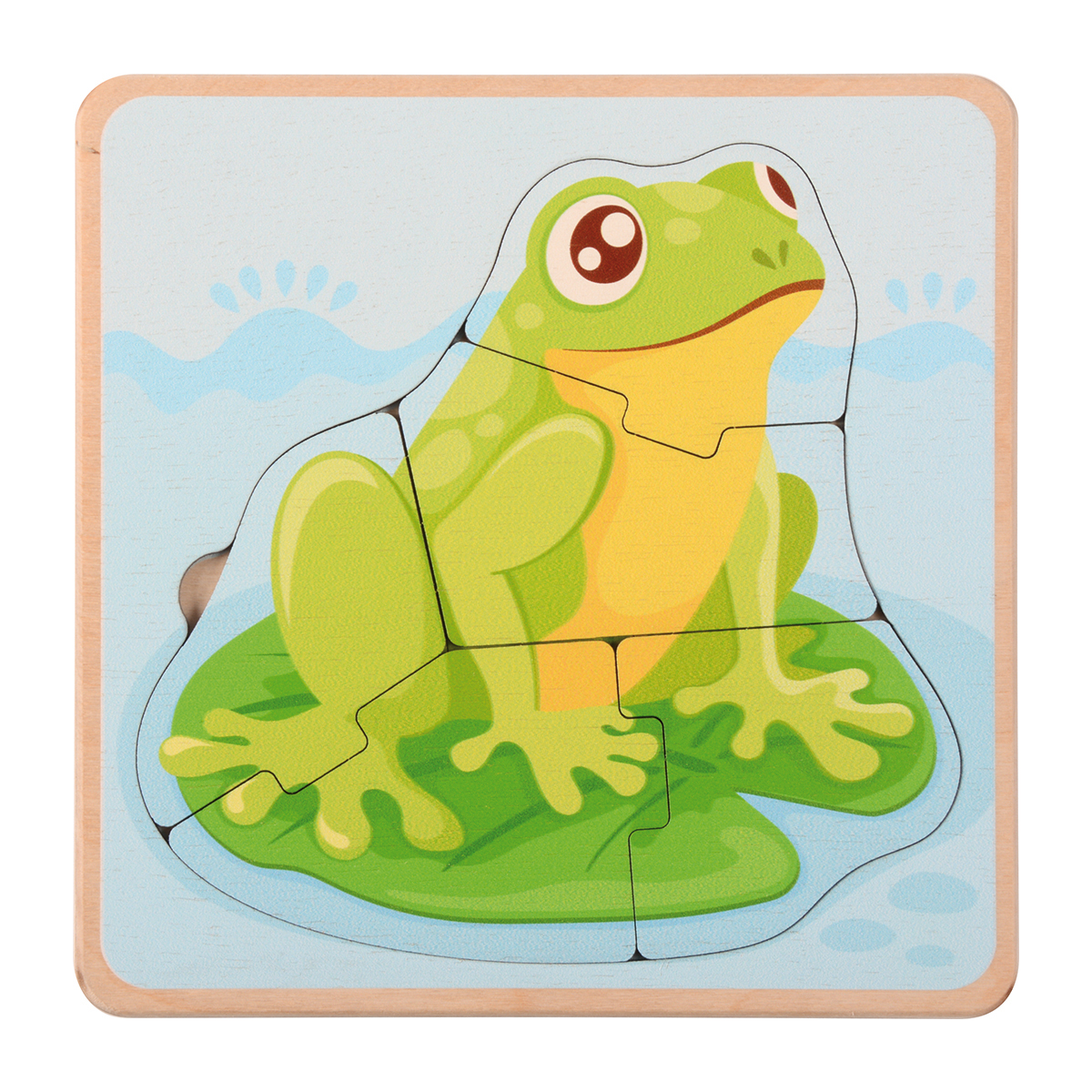 Lebenszyklen Puzzle Frosch, 5 Schichten, 17 x 17 cm, ab 3 Jahre