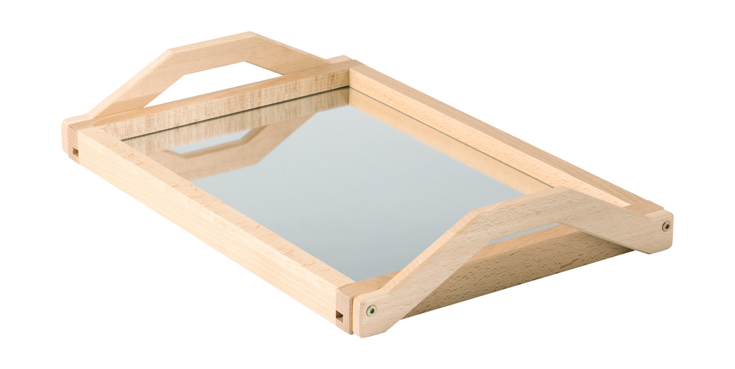 Tablett mit Spiegelboden, ab 5 Jahre