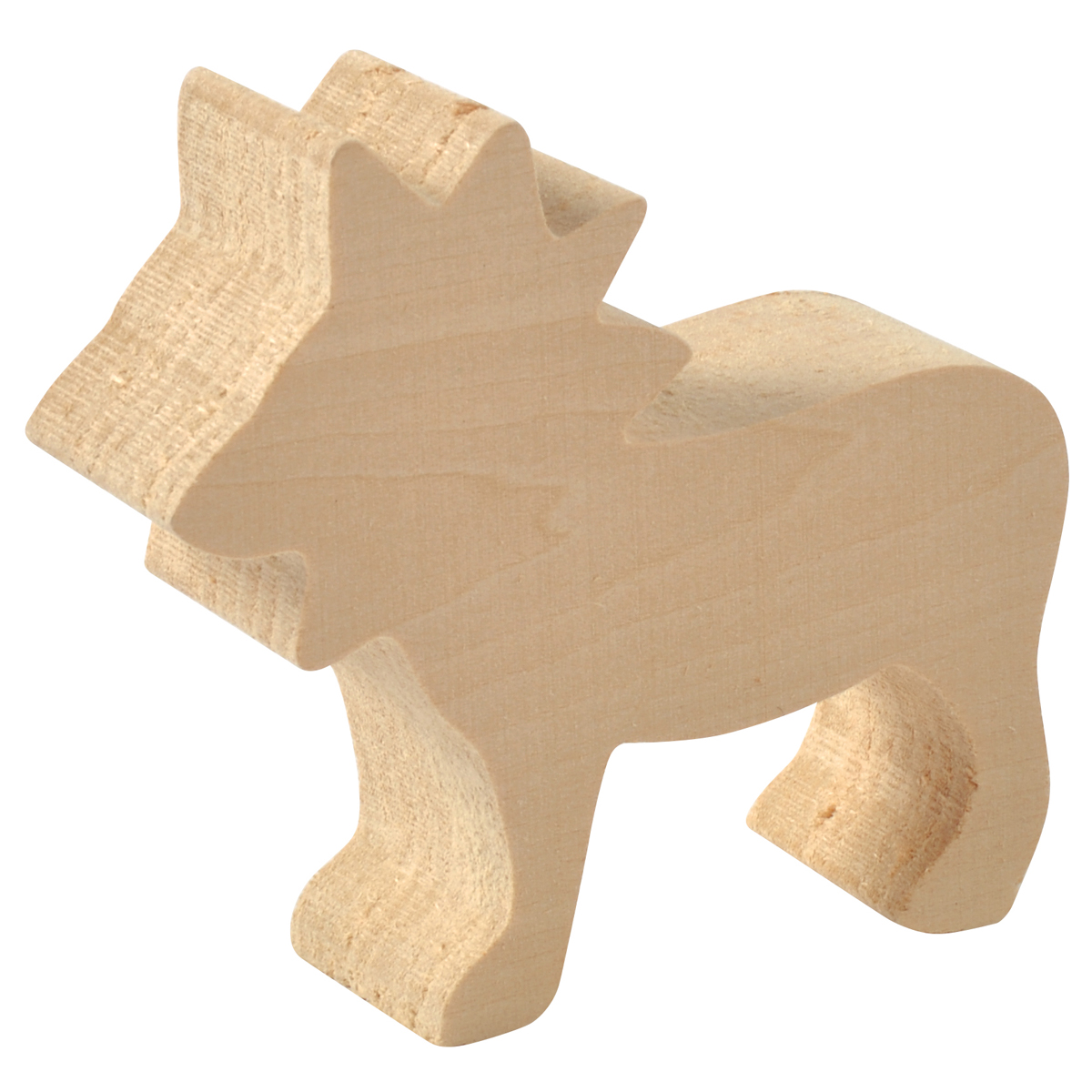 Schnitzholz Zootiere 3er Set, Lindenholz Rohlinge, Elefant 9 x 8 x 2,3 cm