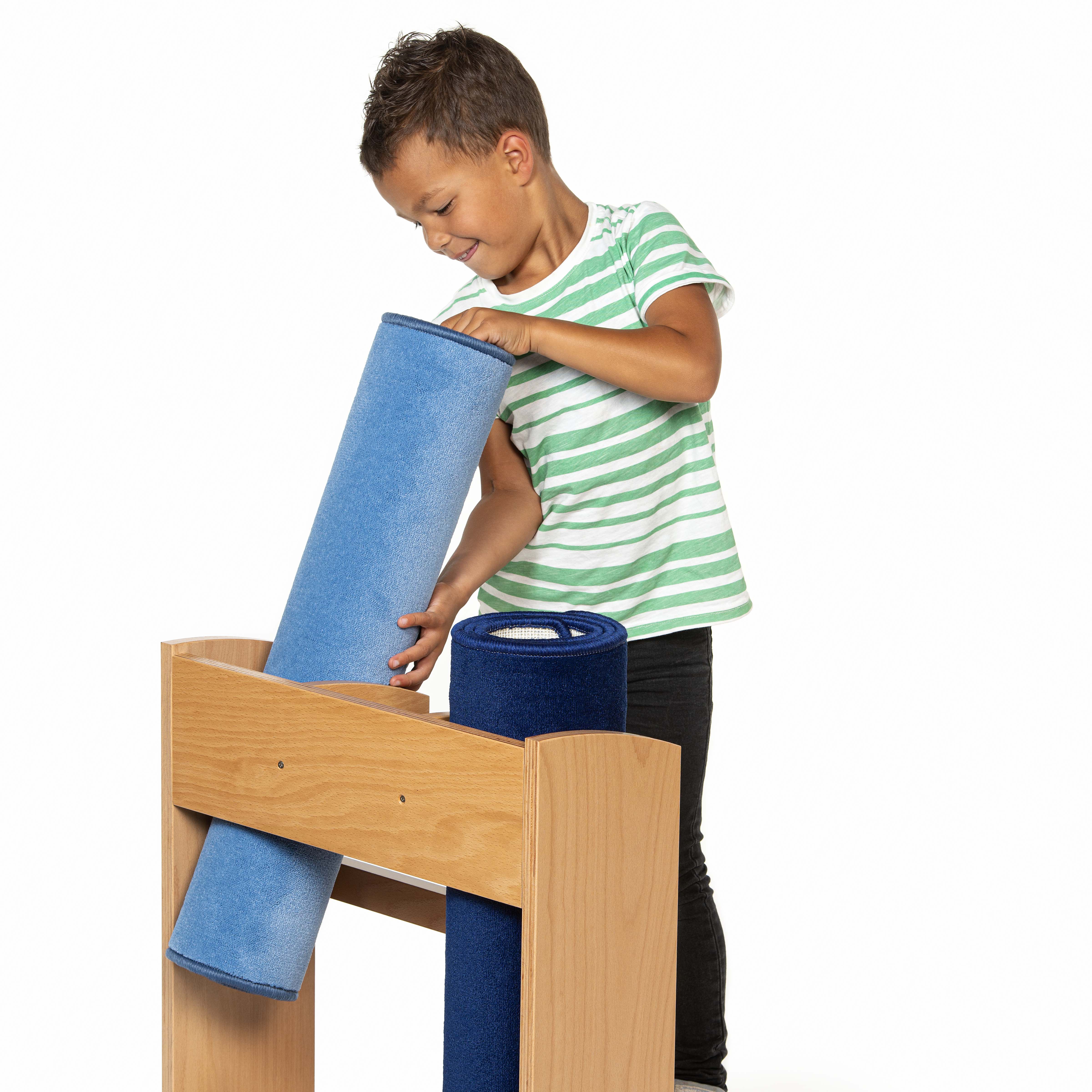 Arbeitsteppich: dunkelblau - Montessori