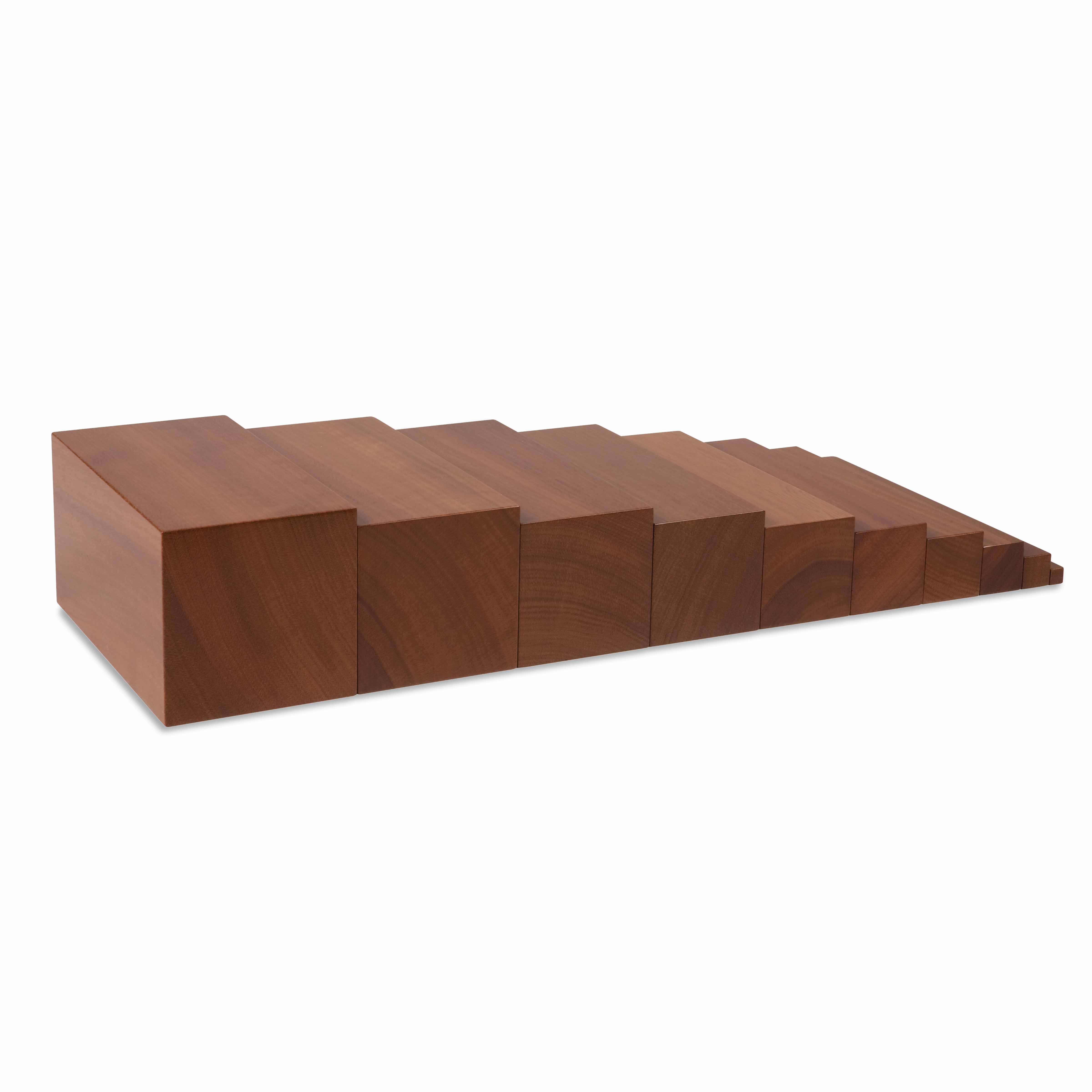 Braune Treppe - Montessori Sinnesmaterial