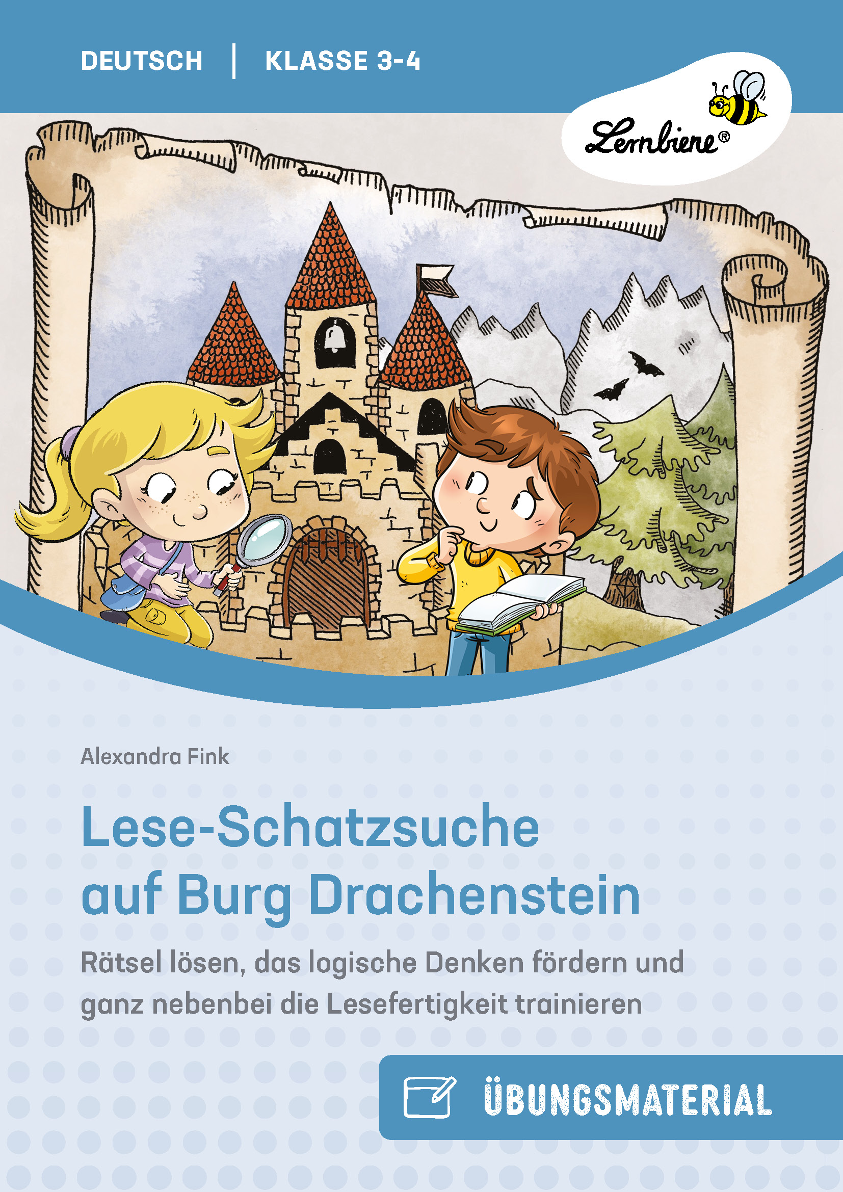 Lese-Schatzsuche auf Burg Drachenstein, Buch, 3.-4. Klasse