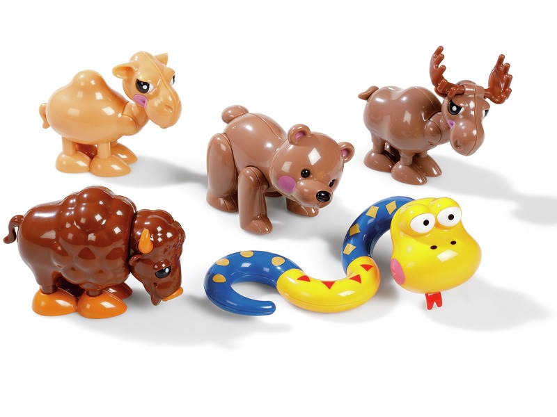 Spielfiguren Tiere der Welt Nr. 2, 5 Tiere zum Spielen, ab 1 Jahr