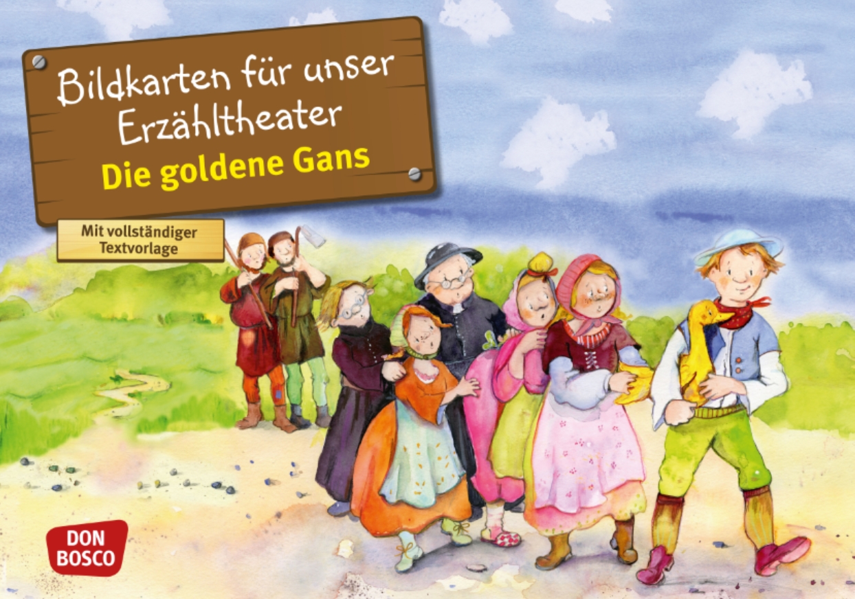 Kamishibai Bildkartenset - Die goldene Gans, 3-8 Jahre
