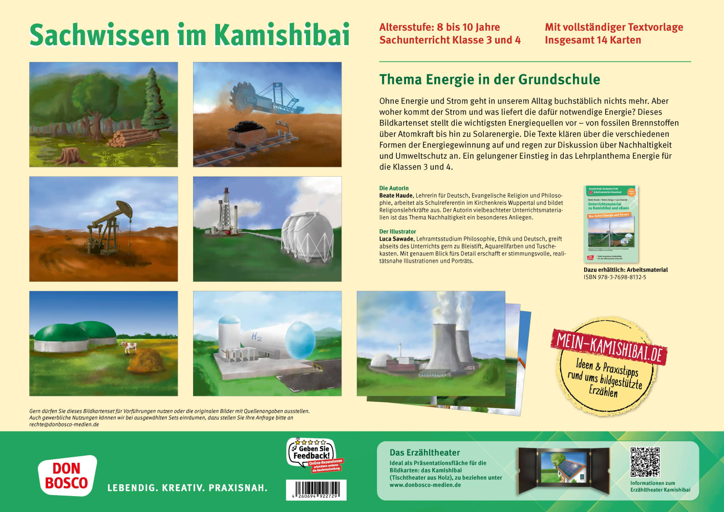 Was liefert Energie und Strom? Kamishibai Bildkartenset, 8-10 Jahre