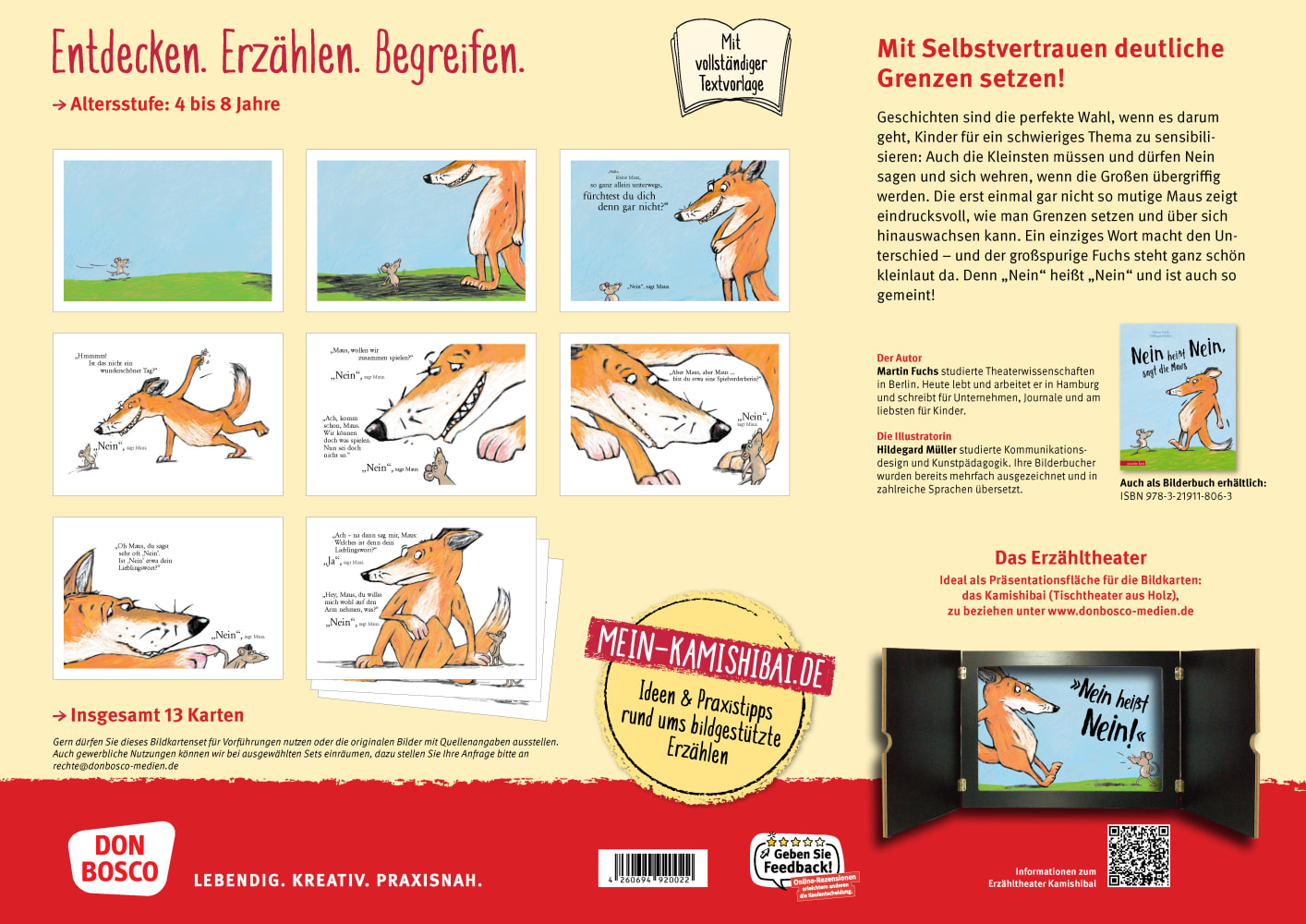 Nein heißt nein, sagt die Maus. Kamishibai Bildkartenset, 4-8 Jahre