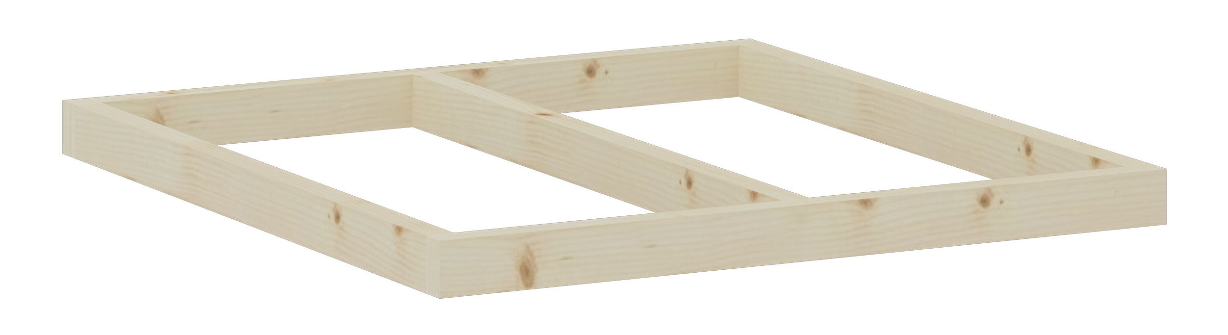 Lernwabe® Karton: Holz-Sockel für eine Ganze Wabe