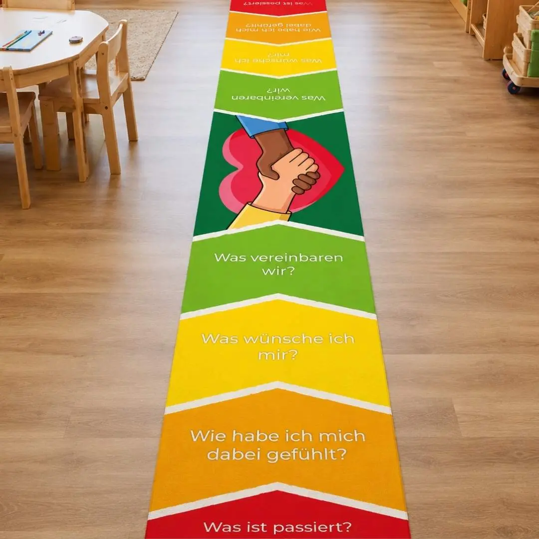 Streitschlichtungs-Teppich, Friedensbrücke zur Konfliktlösung, Bunt, 50 x 300 cm