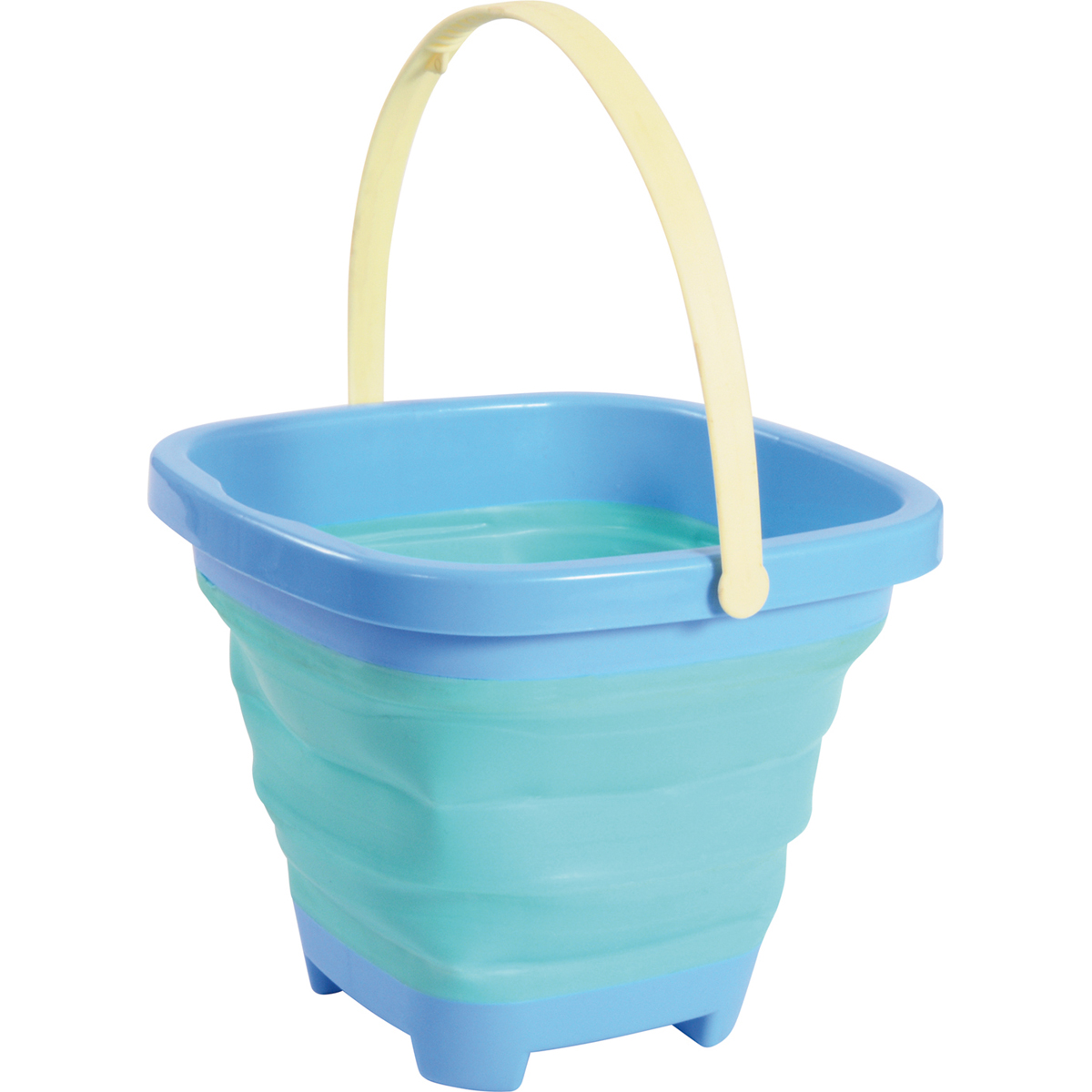 Faltbarer Eimer quadratisch, 2,0 l, mit Ausguss, platzsparend