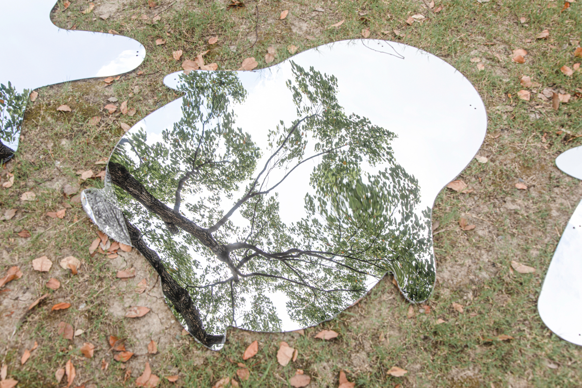 Spiegel (Muschel, Pinguin, Pilz, Seestern), 4er Set, für Drinnen und Draußen
